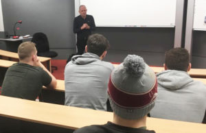 Decorated rugby coach Andy Robinson talks to Sports Performance students