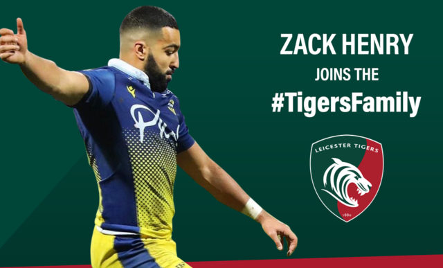 Former University of Bath rugby player Zack Henry joins Leicester